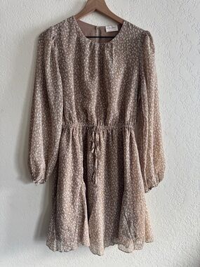 Allie Rose | long sleeve sheer dress | S